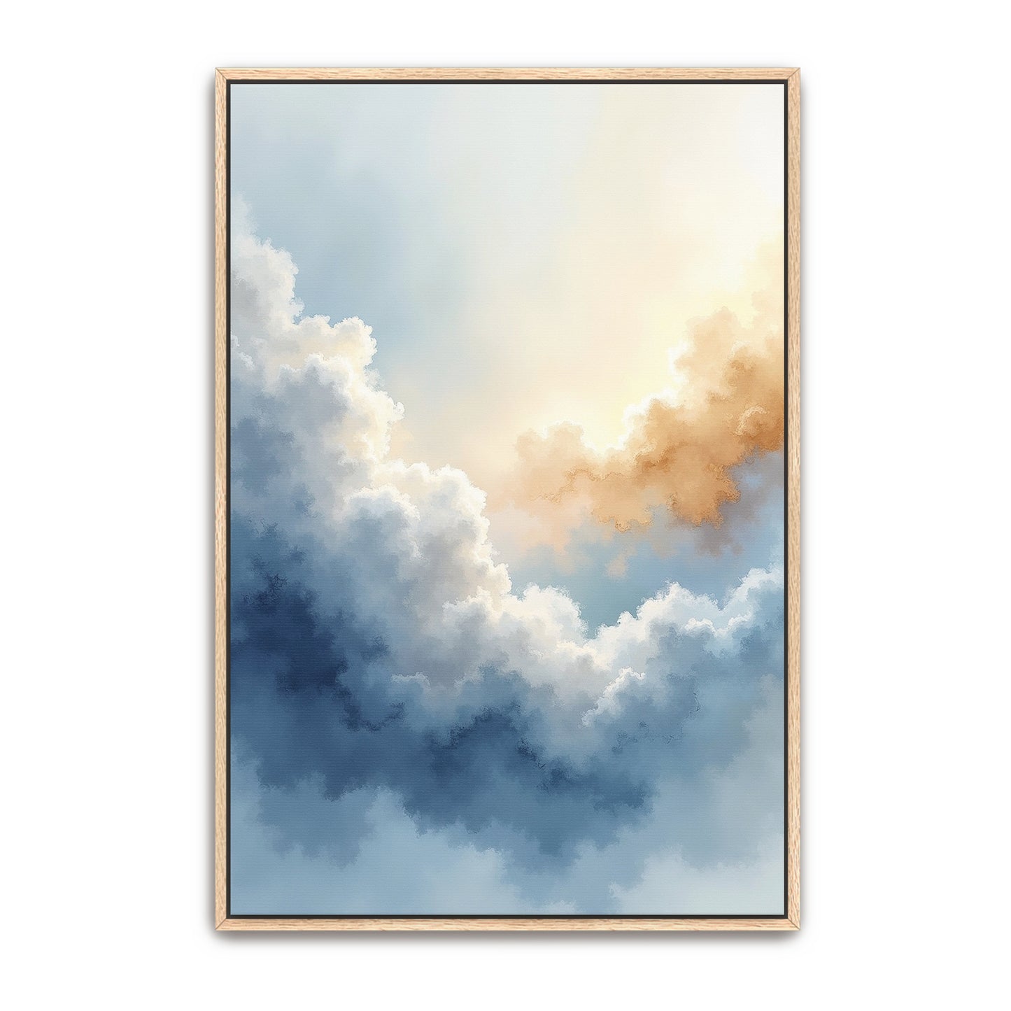 Abstract Watercolor Cloudscape By Yara Rabibzad