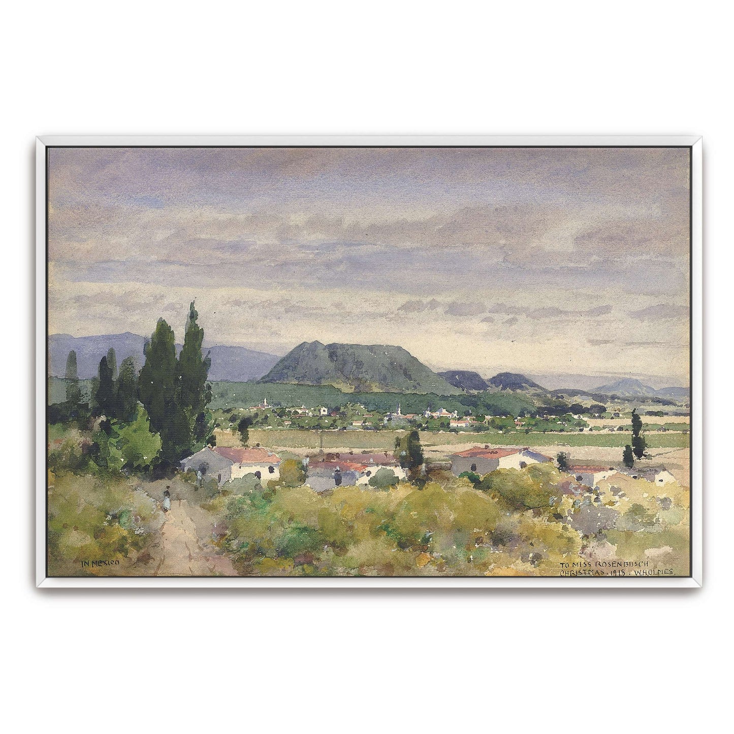 Mountainous landscape with a village by William Henry Holmes