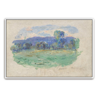 Impressionist Landscape With Blue And Green Tones By Claude Monet