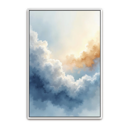 Abstract Watercolor Cloudscape By Yara Rabibzad