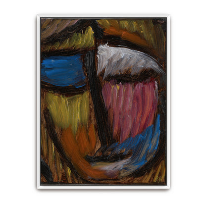 Abstract Face With Bold Strokes And Vibrant Colors By Alexej Von Jawlensky