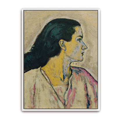 Profile portrait of a woman by Koloman Moser