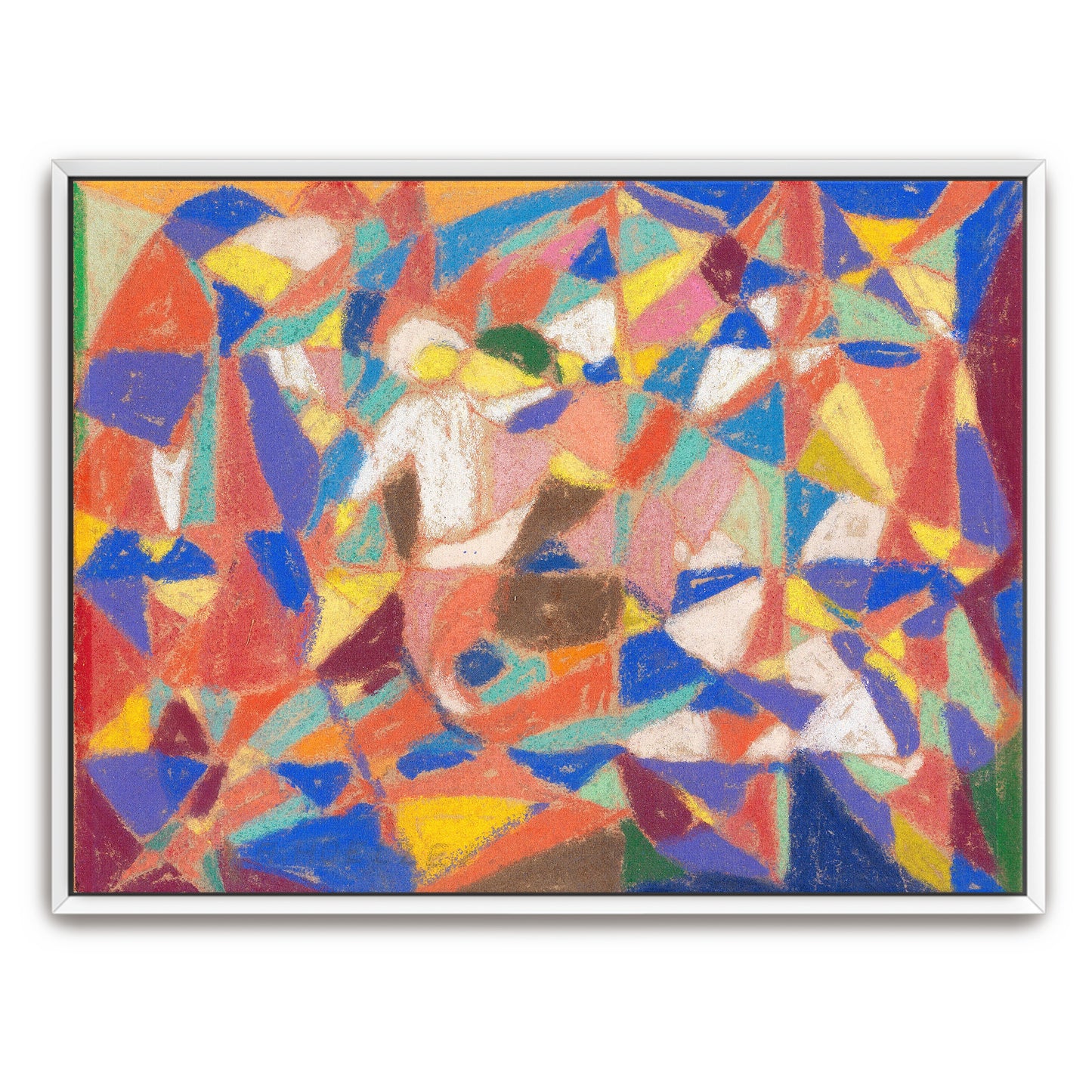 Geometric Abstract Composition Colorful Shapes By Adolf Hölzel