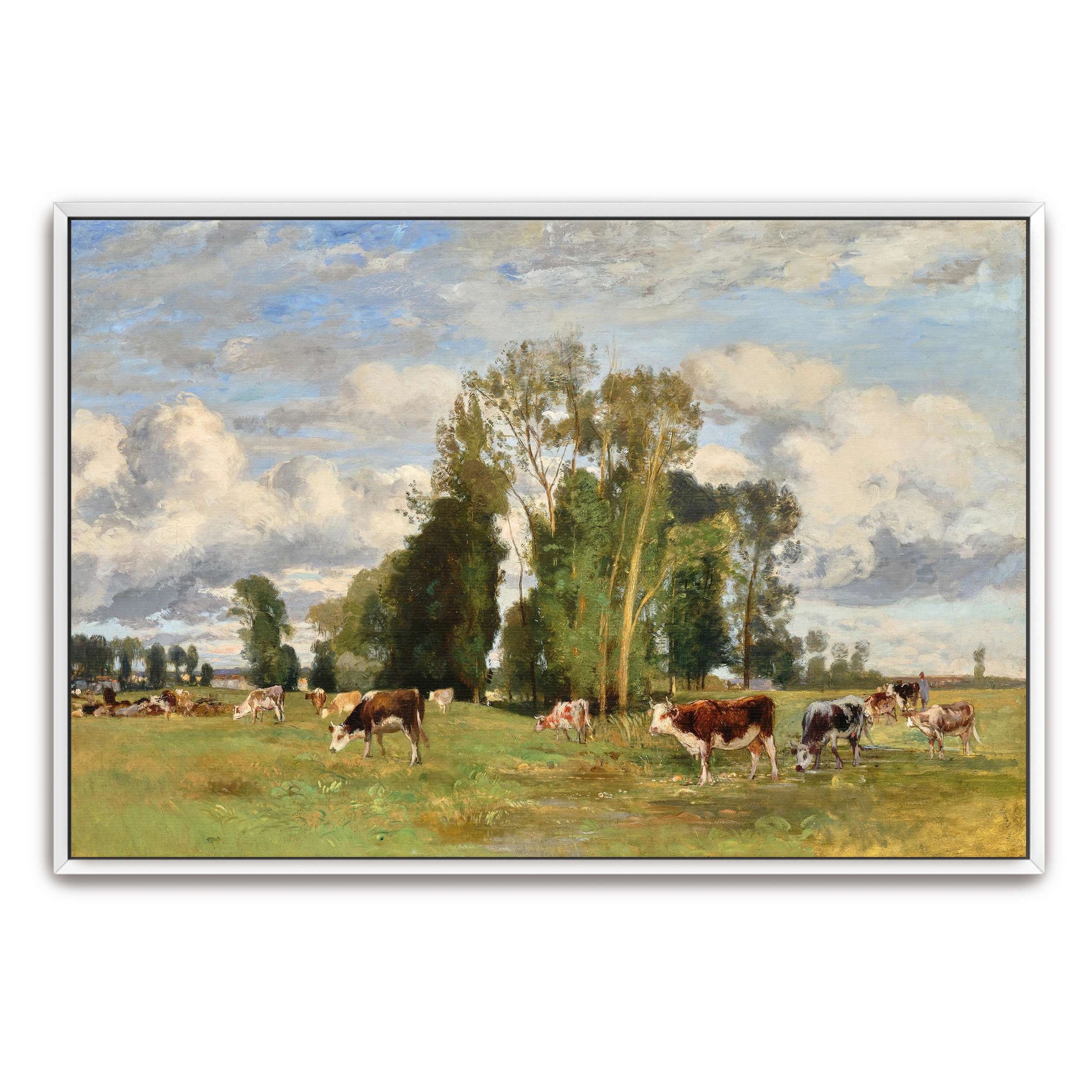 Pasture Landscape with Cows by Eugen Jettel