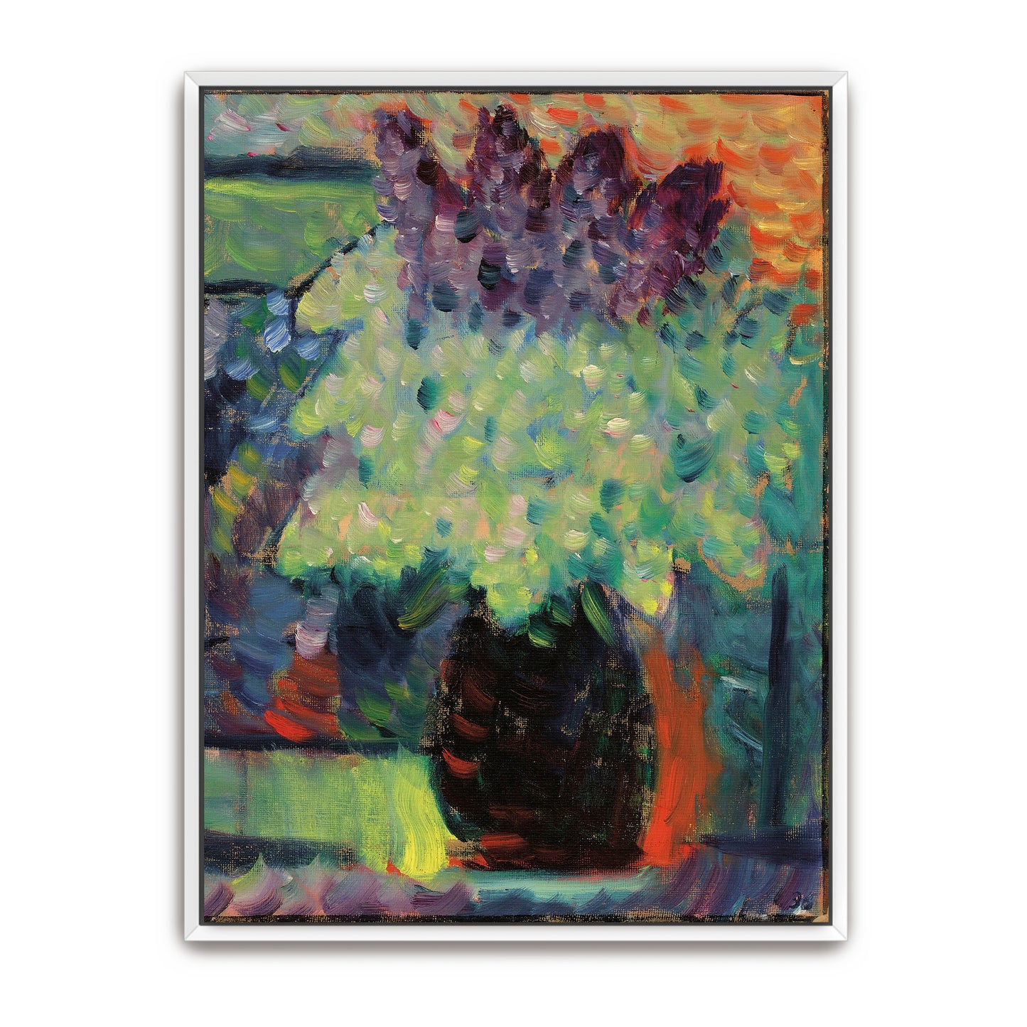 Lilac Bouquet In Vase, Impressionistic Style By Alexej Von Jawlensky