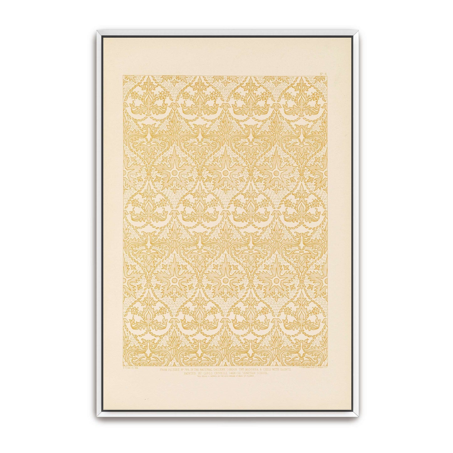 Ornamental Pattern From Italian Painting By Sydney Vacher