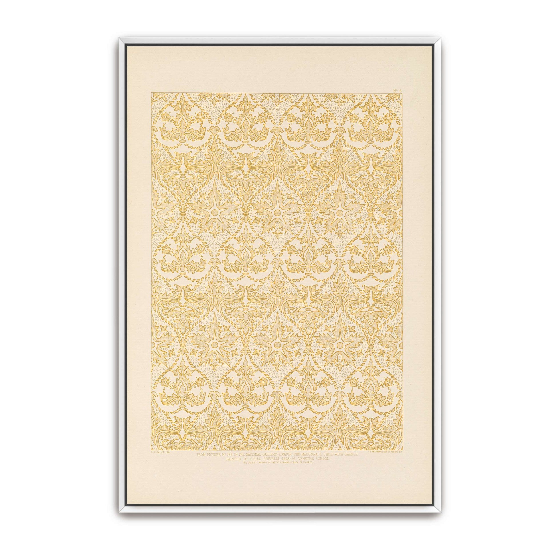 Ornamental Pattern From Italian Painting By Sydney Vacher