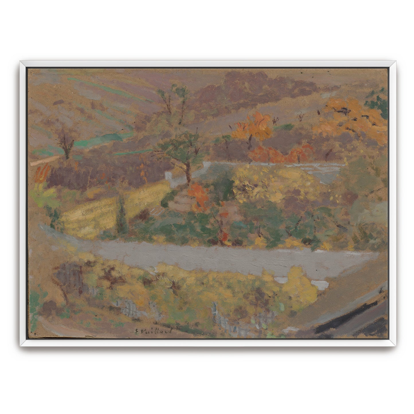 Orchard Landscape, Tree Trunks, Soft Hues By Édouard Vuillard