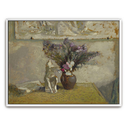 Still Life With Flowers And Sculpture By Édouard Vuillard