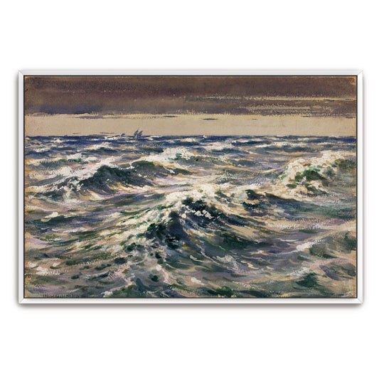 The Open Sea by William Henry Holmes, white framed canvas print