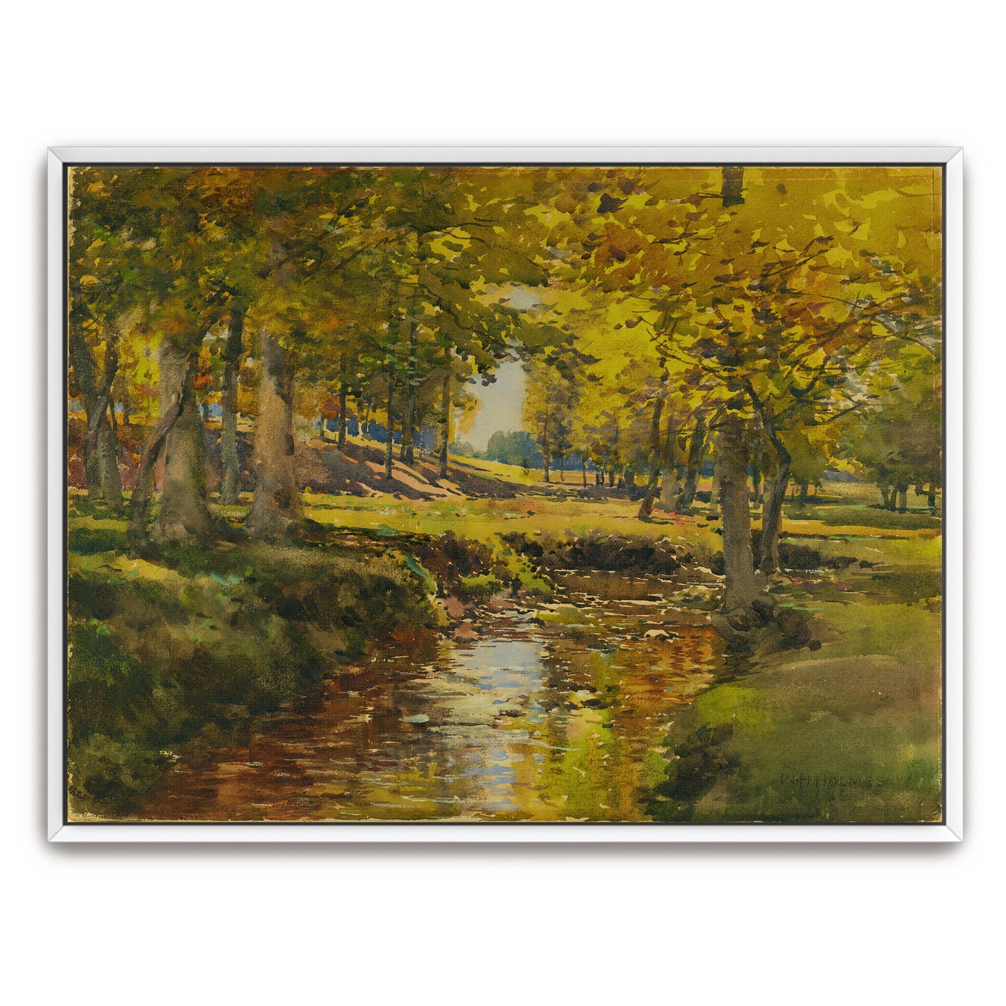 Autumn Forest Stream By William Henry Holmes