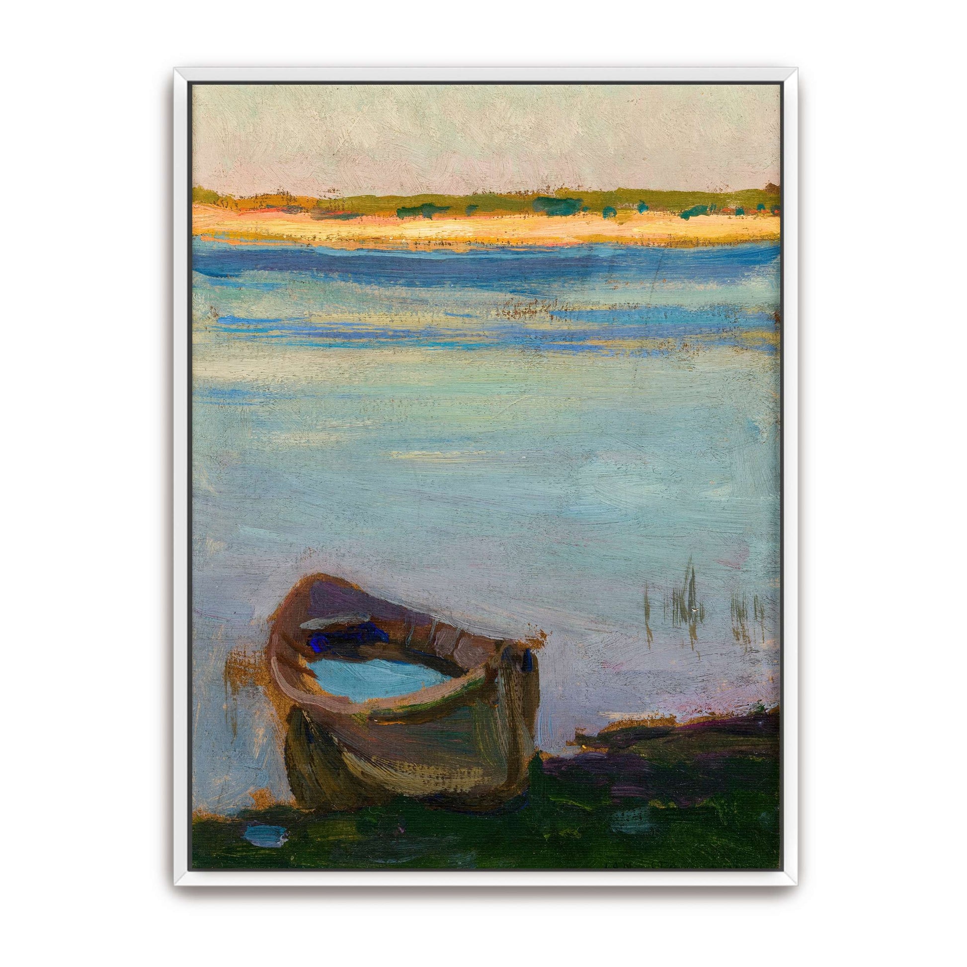 Boat on a Calm River by Jan Stanislawski