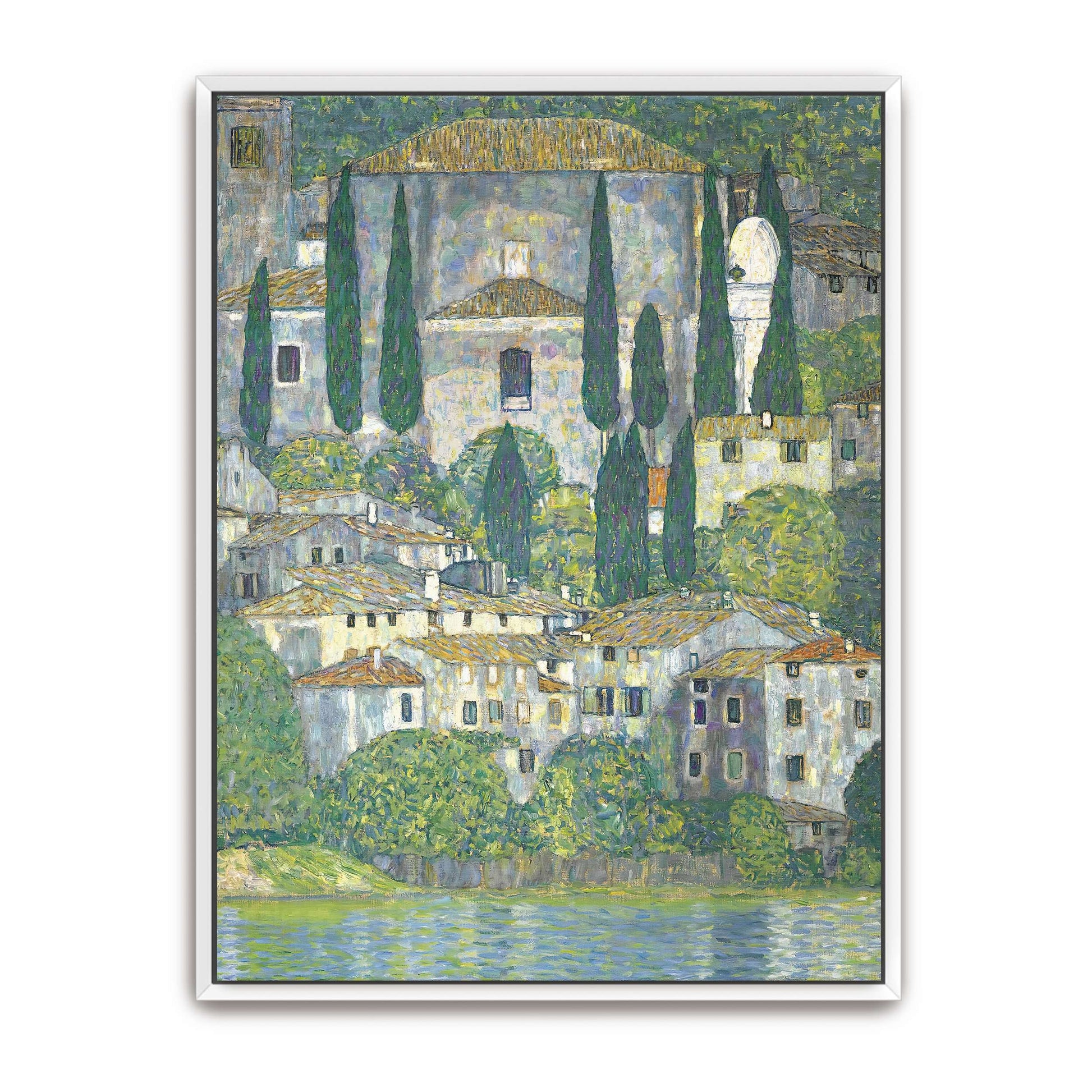 Village with Cypress Trees by Gustav Klimt