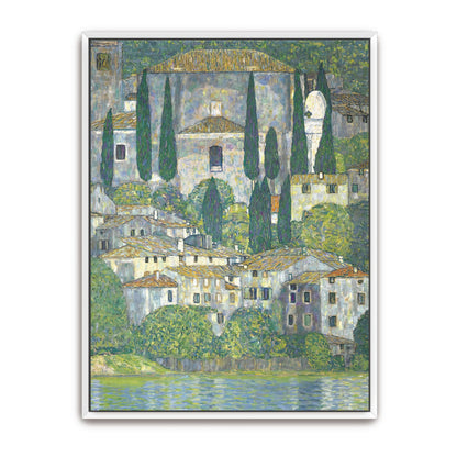 Village with Cypress Trees by Gustav Klimt