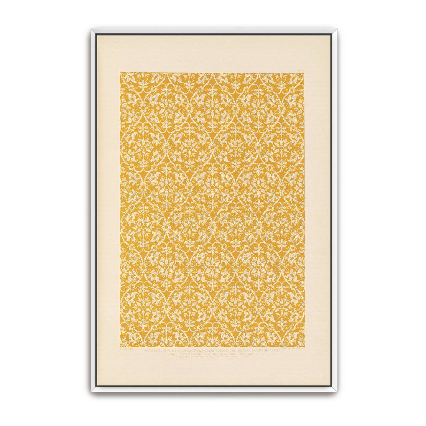 Ornamental Pattern From Italian Coronation Of The Virgin Painting By Sydney Vacher