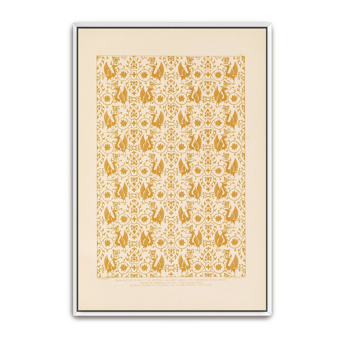 Ornamental Design From The Coronation Of The Virgin By Sydney Vacher