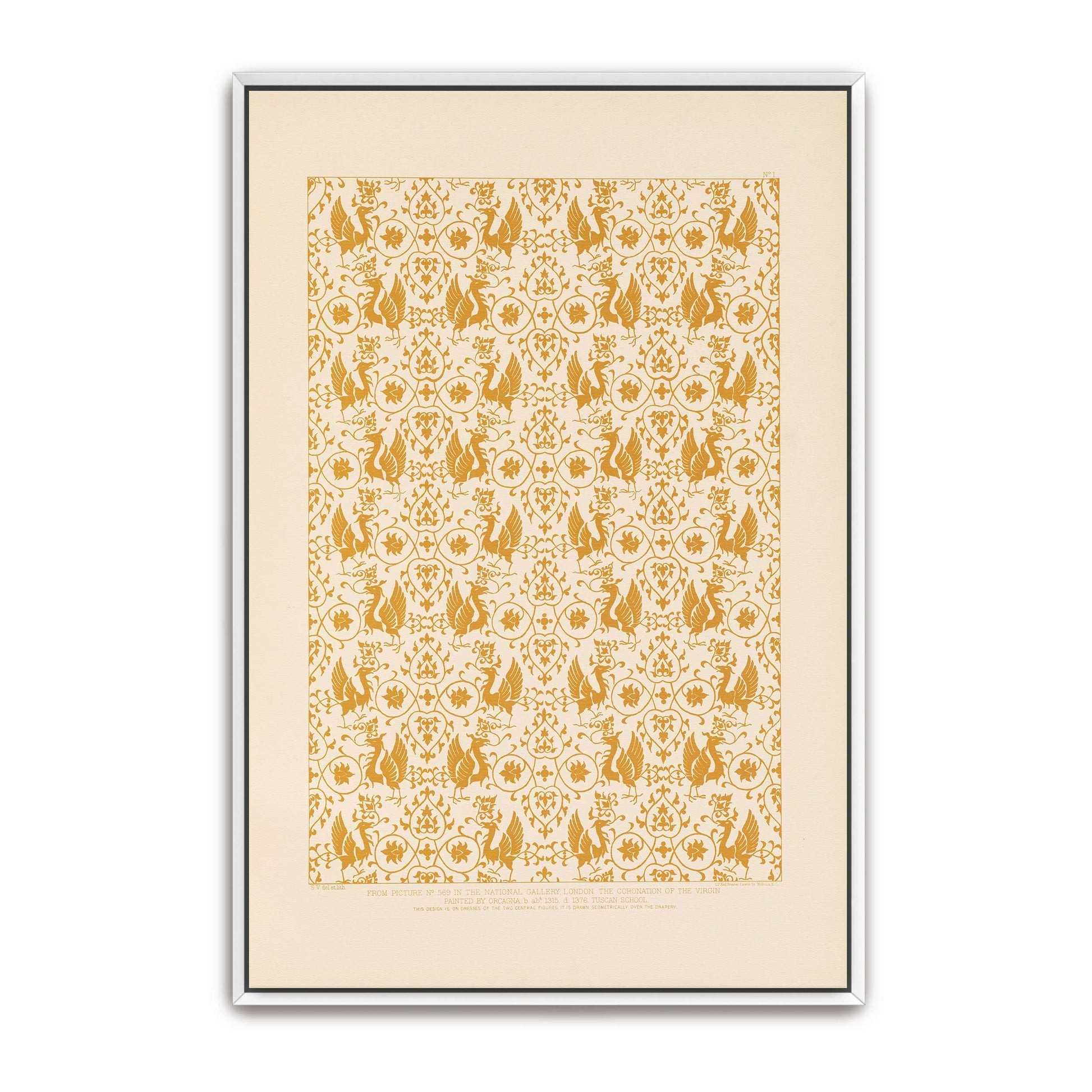 Ornamental Design From The Coronation Of The Virgin By Sydney Vacher