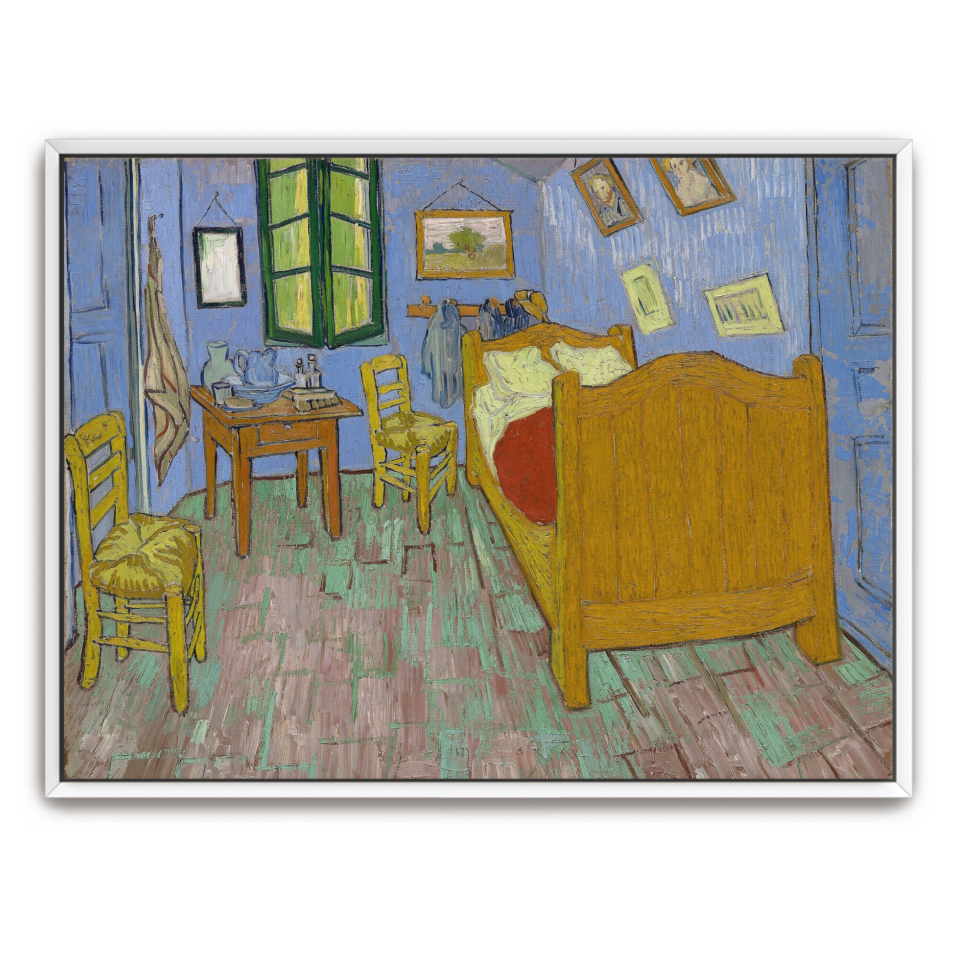 A Bedroom In Arles, With A View Of The Window By Vincent Van Gogh