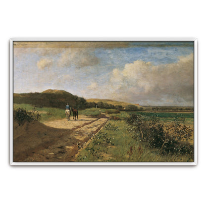 Horseback Rider on a Country Road by Eugen Jettel