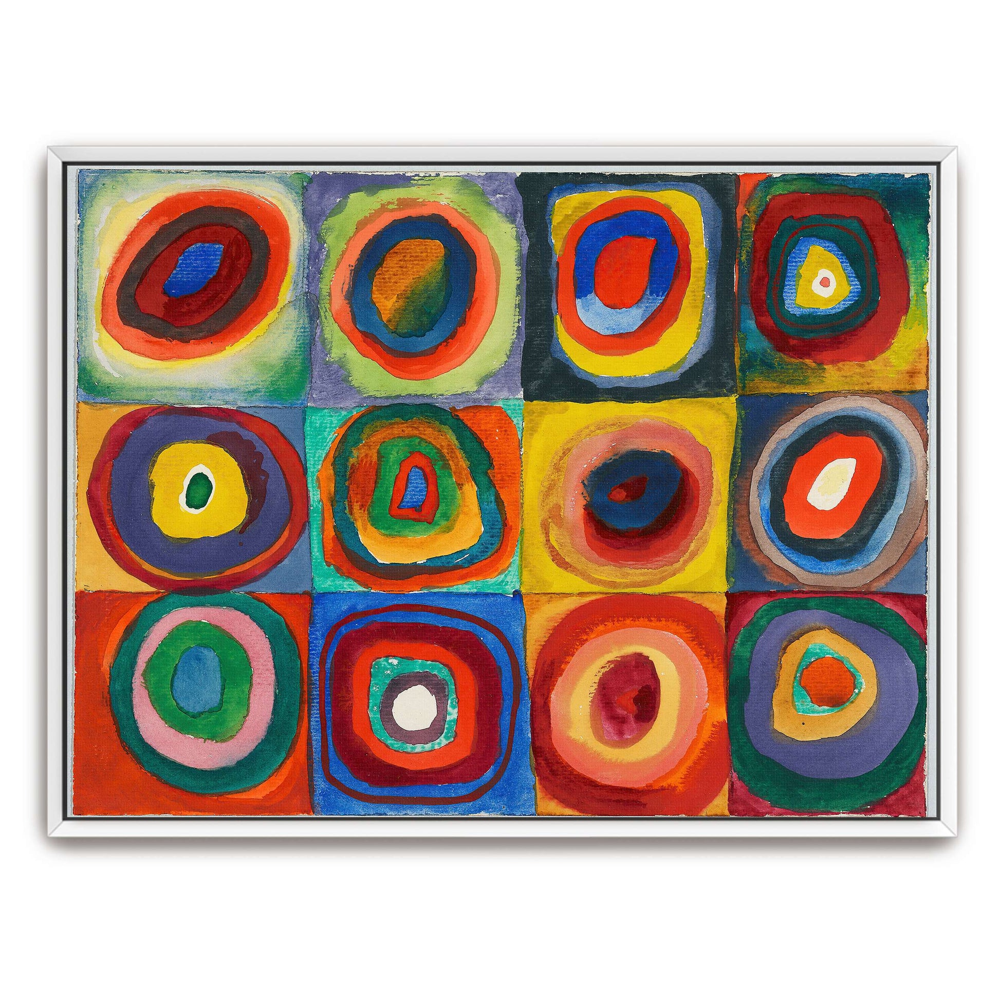 Abstract painting with concentric circles by Wassily Kandinsky