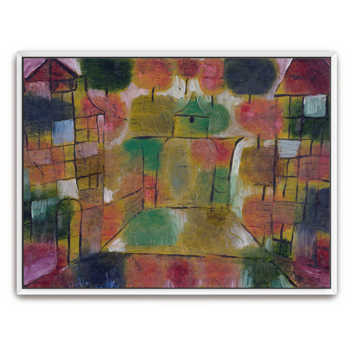 Abstract Buildings And Trees By Paul Klee