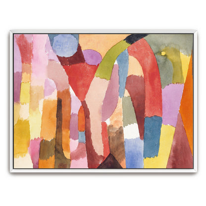 Abstract Composition With Geometric Shapes And Vibrant Colors By Paul Klee