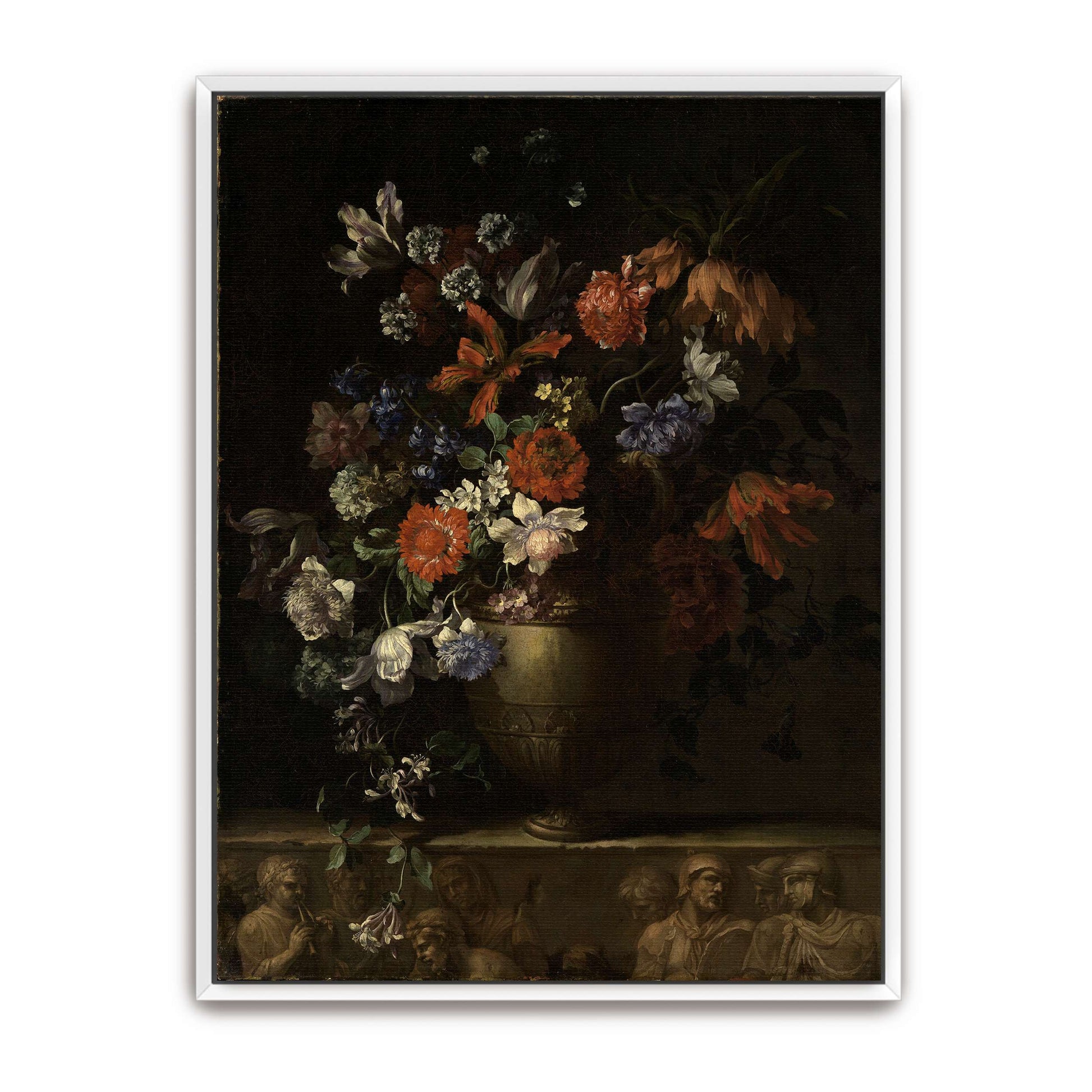 Vase of Flowers with Still Life by Jean-Baptiste Monnoyer