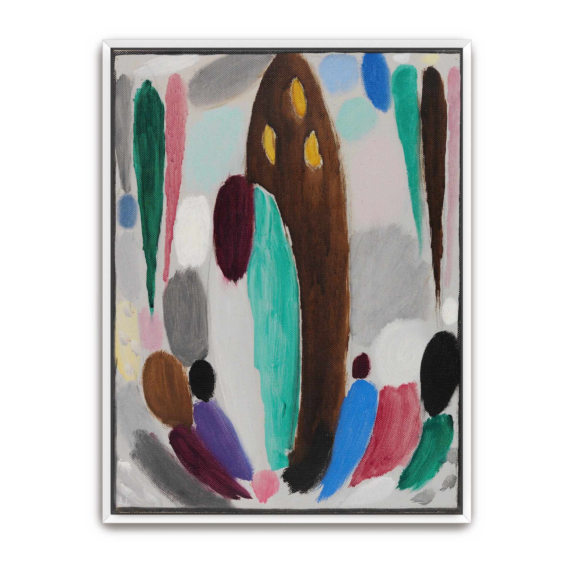 Abstract Composition With Colorful Shapes And Forms By Alexej Von Jawlensky