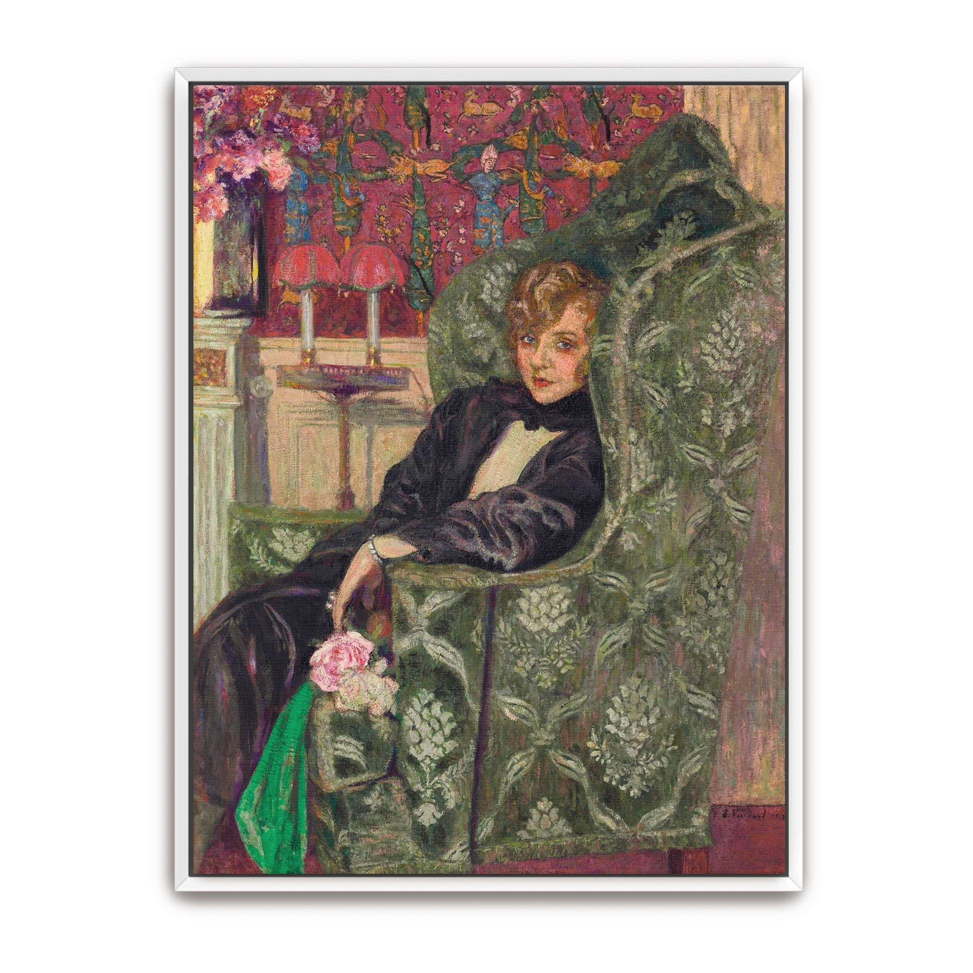 Woman in a green armchair by Édouard Vuillard