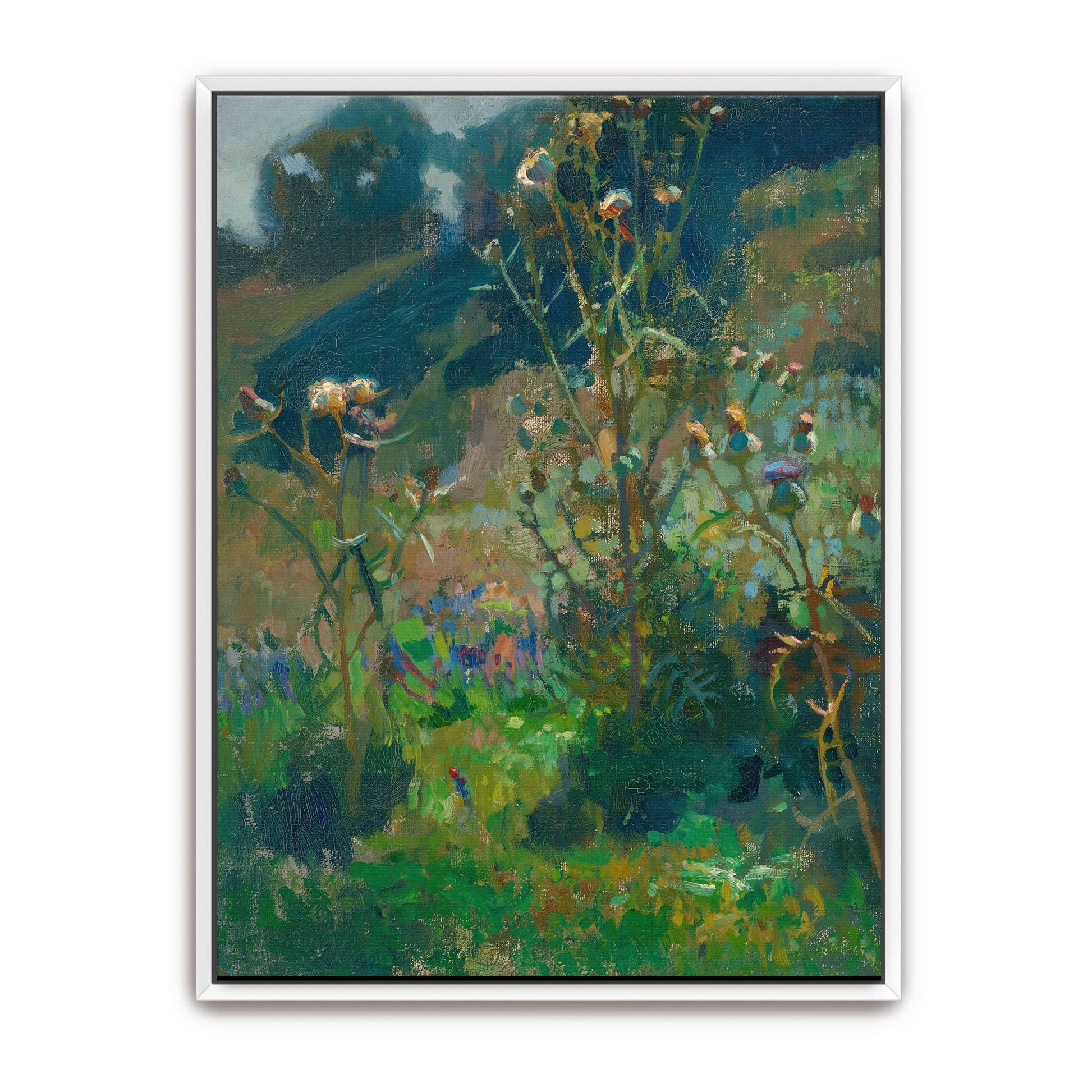 Thistles in a summer field by Jan Stanislawski