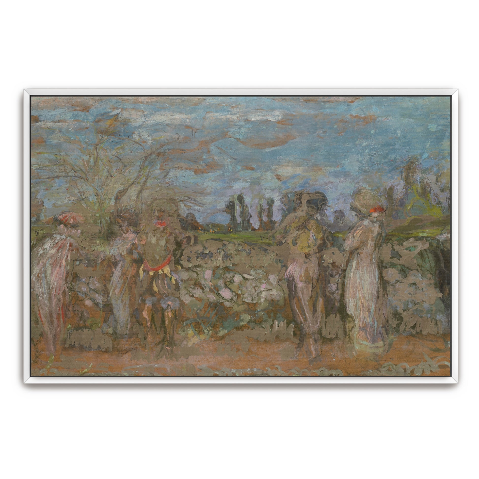 Impressionistic Figures In A Landscape By Édouard Vuillard