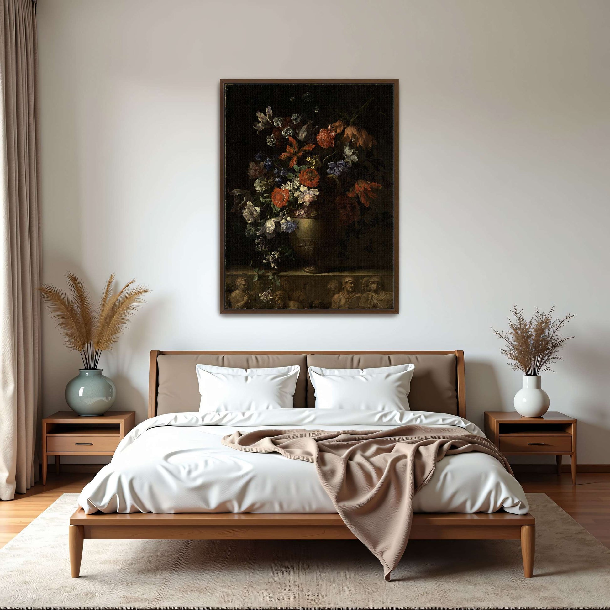 Vase of Flowers with Still Life by Jean-Baptiste Monnoyer