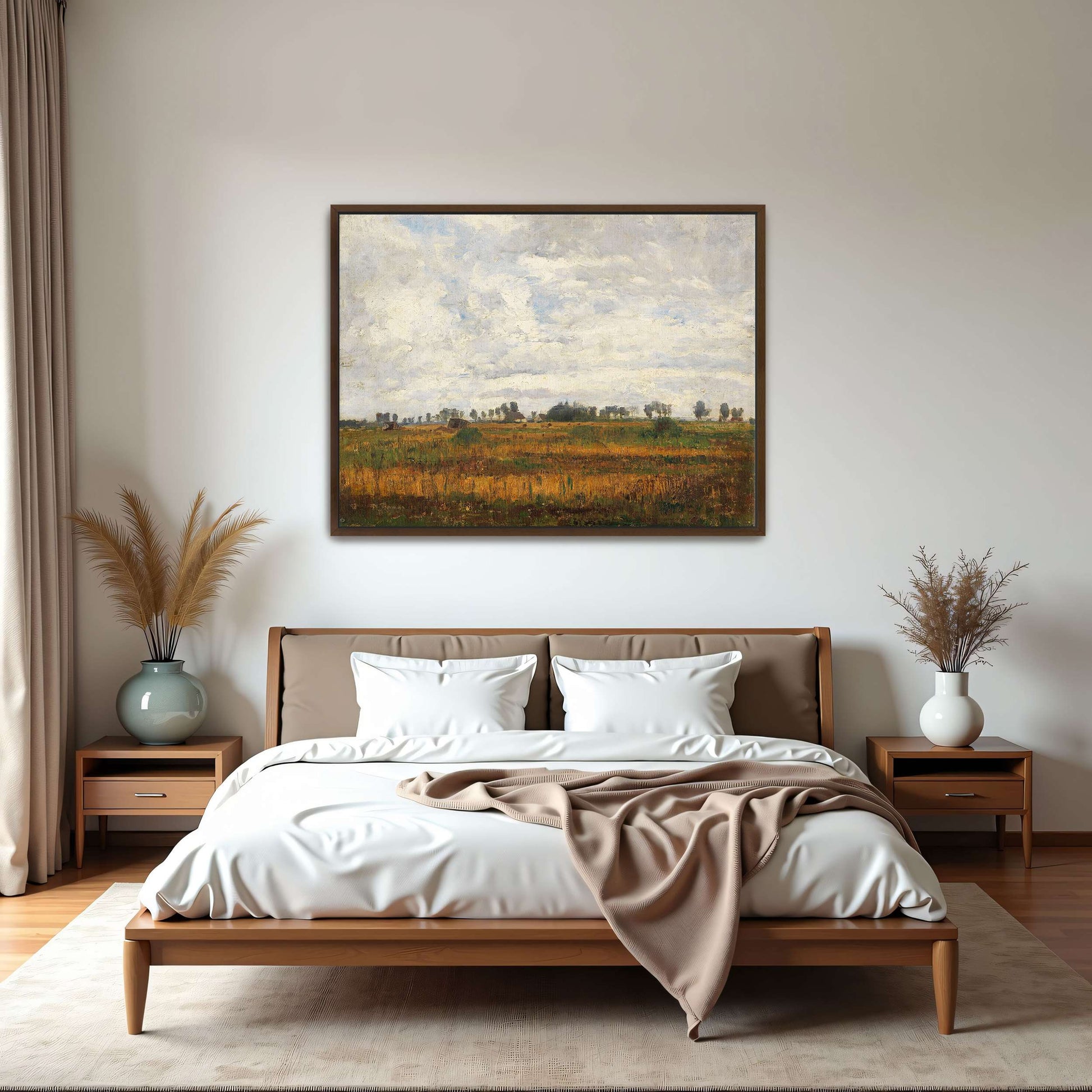 Rural landscape with cloudy sky by Paul Baum