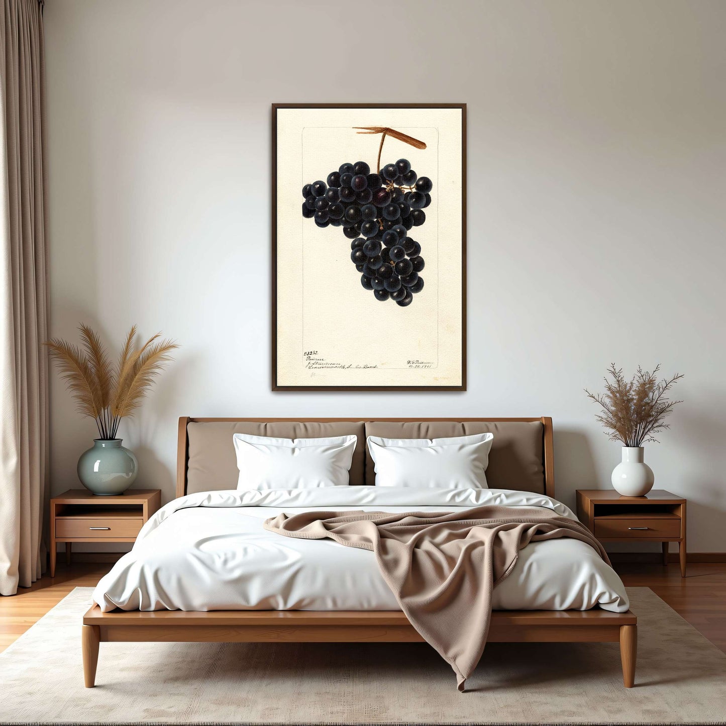 Dark Grapes on Vine by Deborah Griscom Passmore
