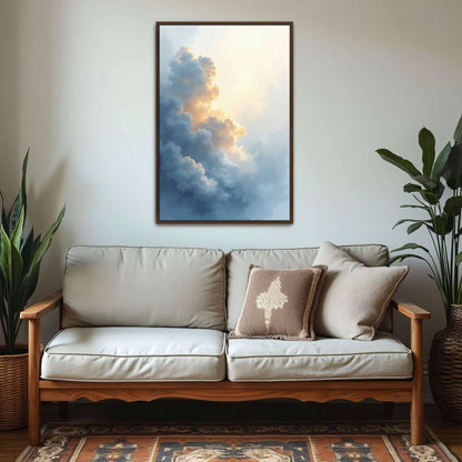 Cloudscape With Golden Light By Yara Rabibzad