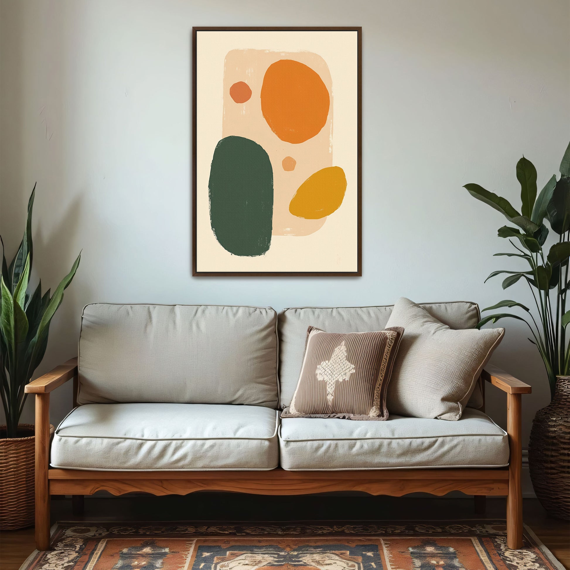 Abstract Shapes In Warm Tones By Yara Rabibzad