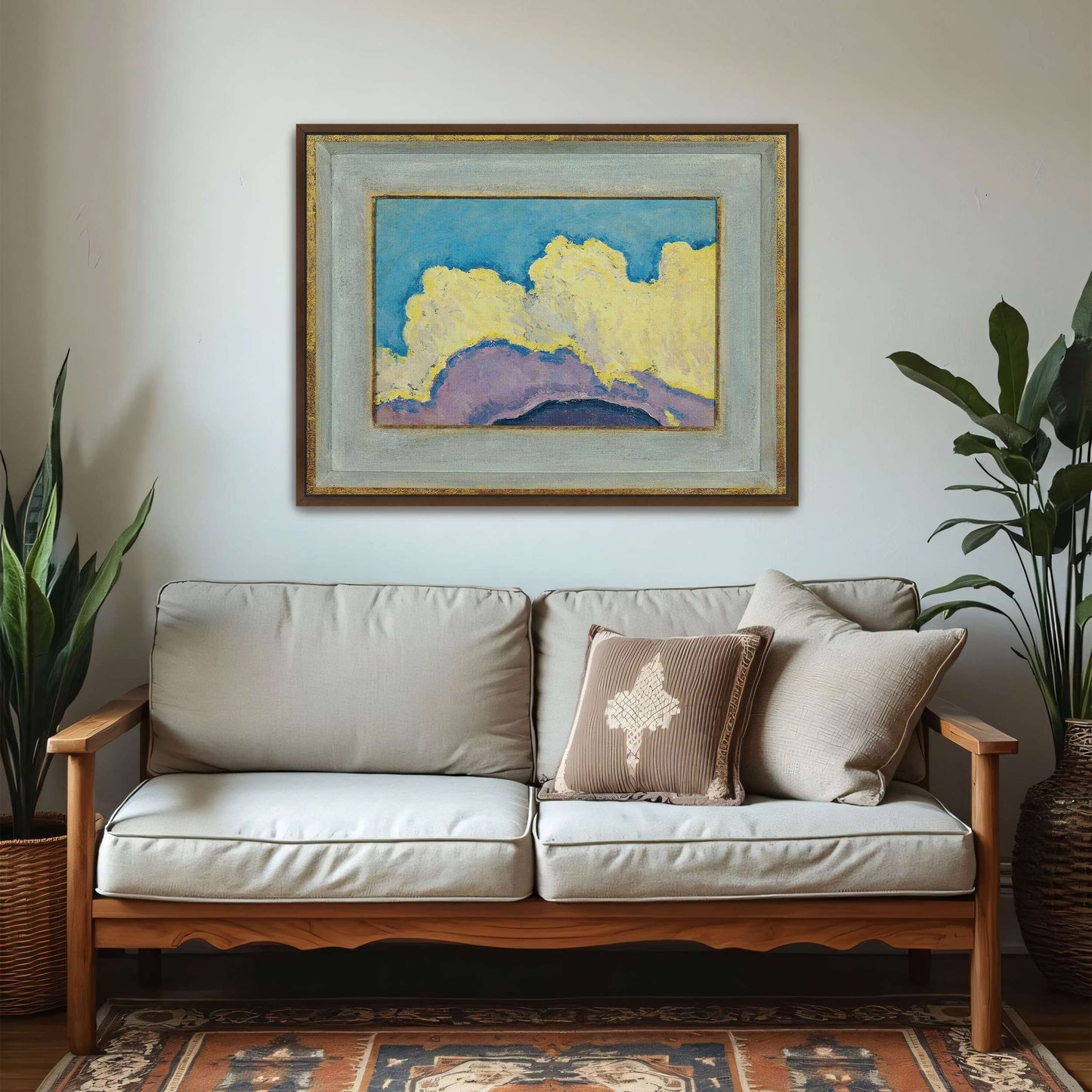 Abstract Cloud Landscape Painting by Koloman Moser