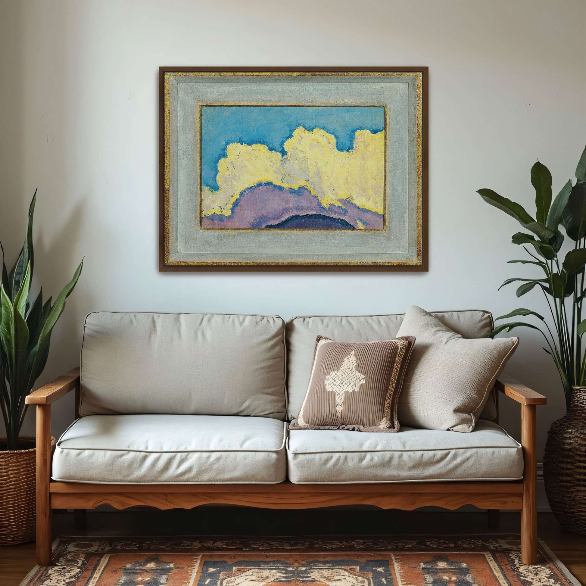 Abstract Cloud Landscape Painting by Koloman Moser