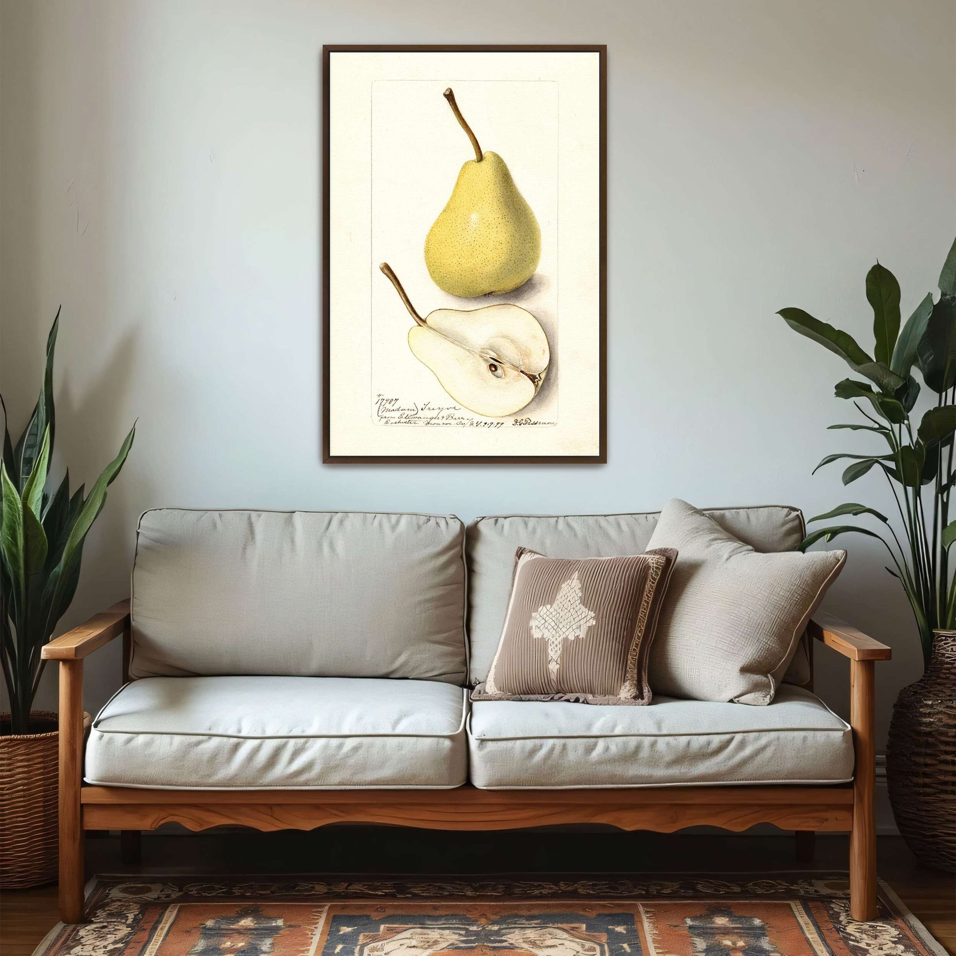 Watercolor pear painting by Deborah Griscom Passmore