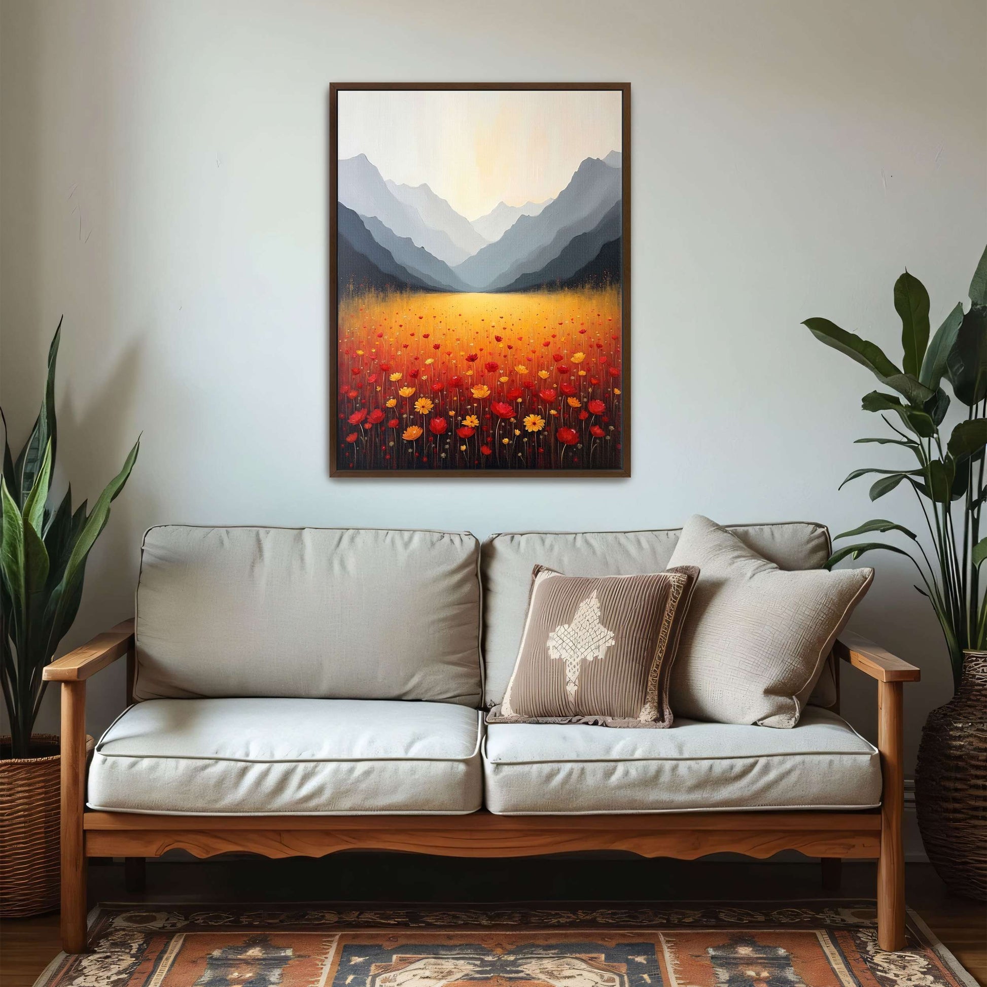 Mountain Landscape with Wildflowers by Yara Rabibzad