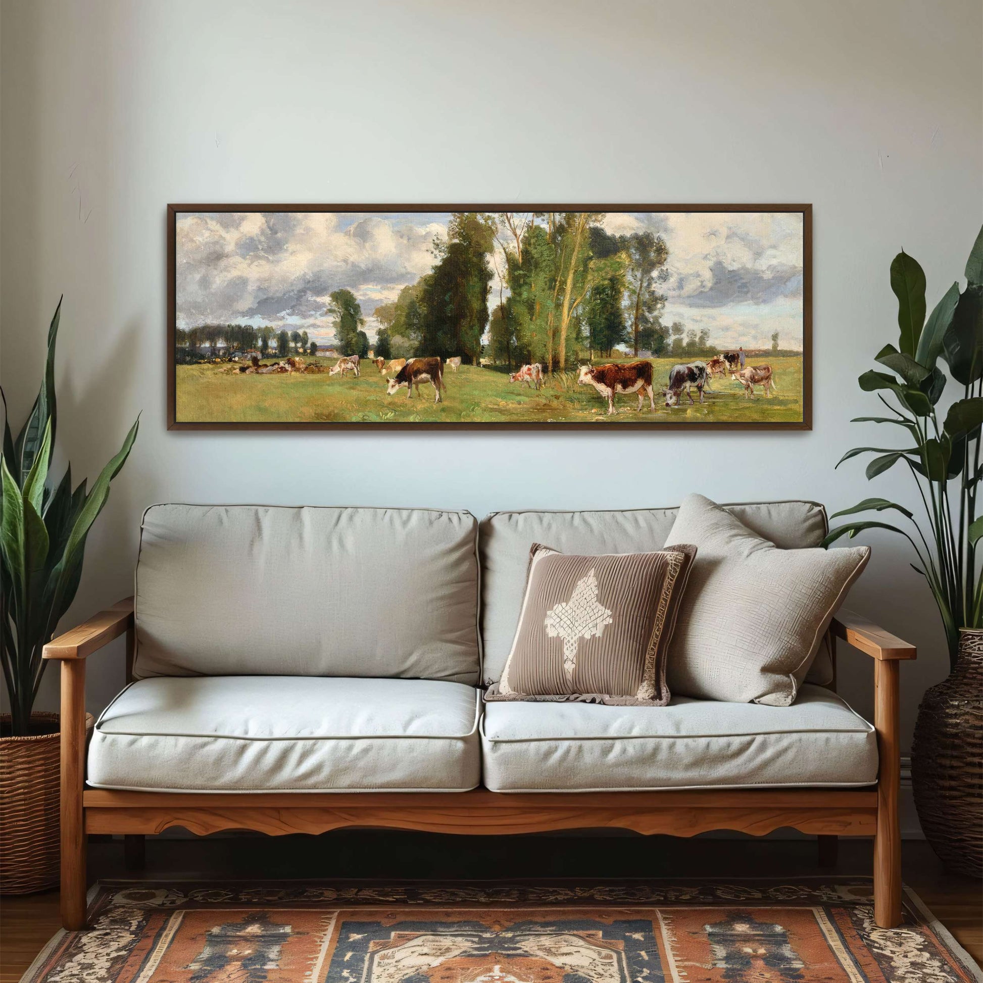 Pasture Landscape with Cows by Eugen Jettel