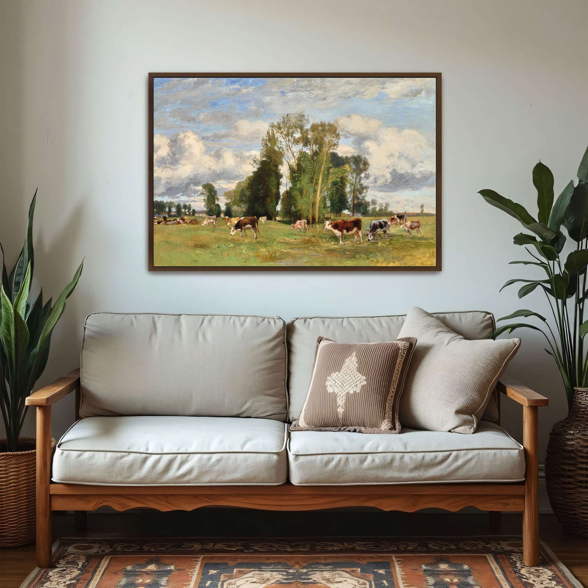 Pasture Landscape with Cows by Eugen Jettel