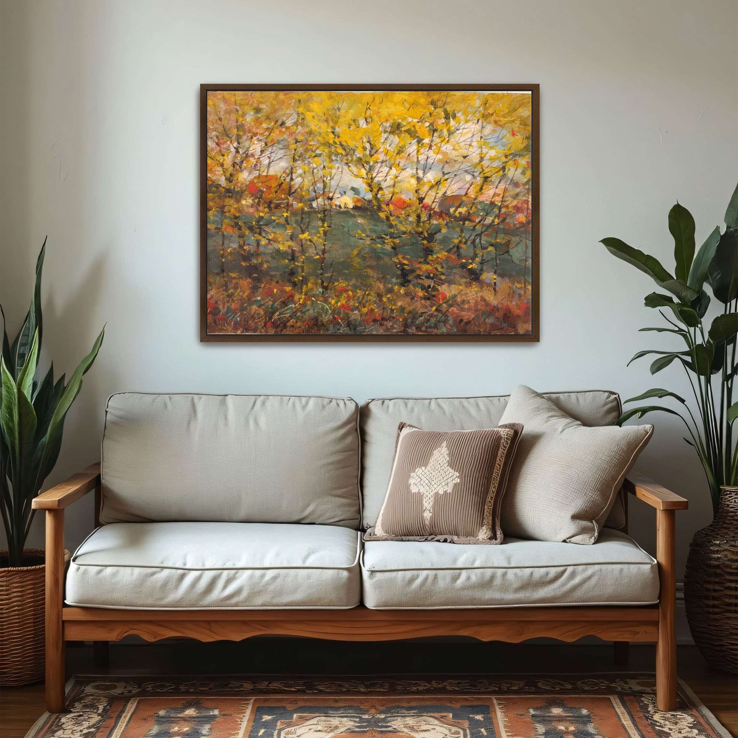 Autumn Trees Landscape Painting by William Henry Holmes