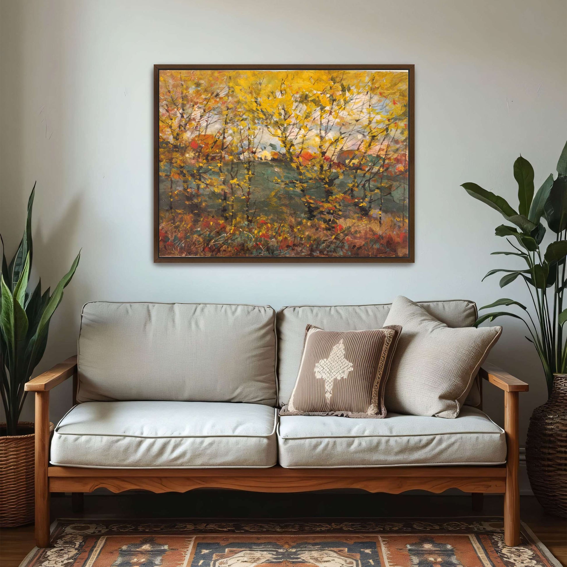 Autumn Trees Landscape Painting by William Henry Holmes