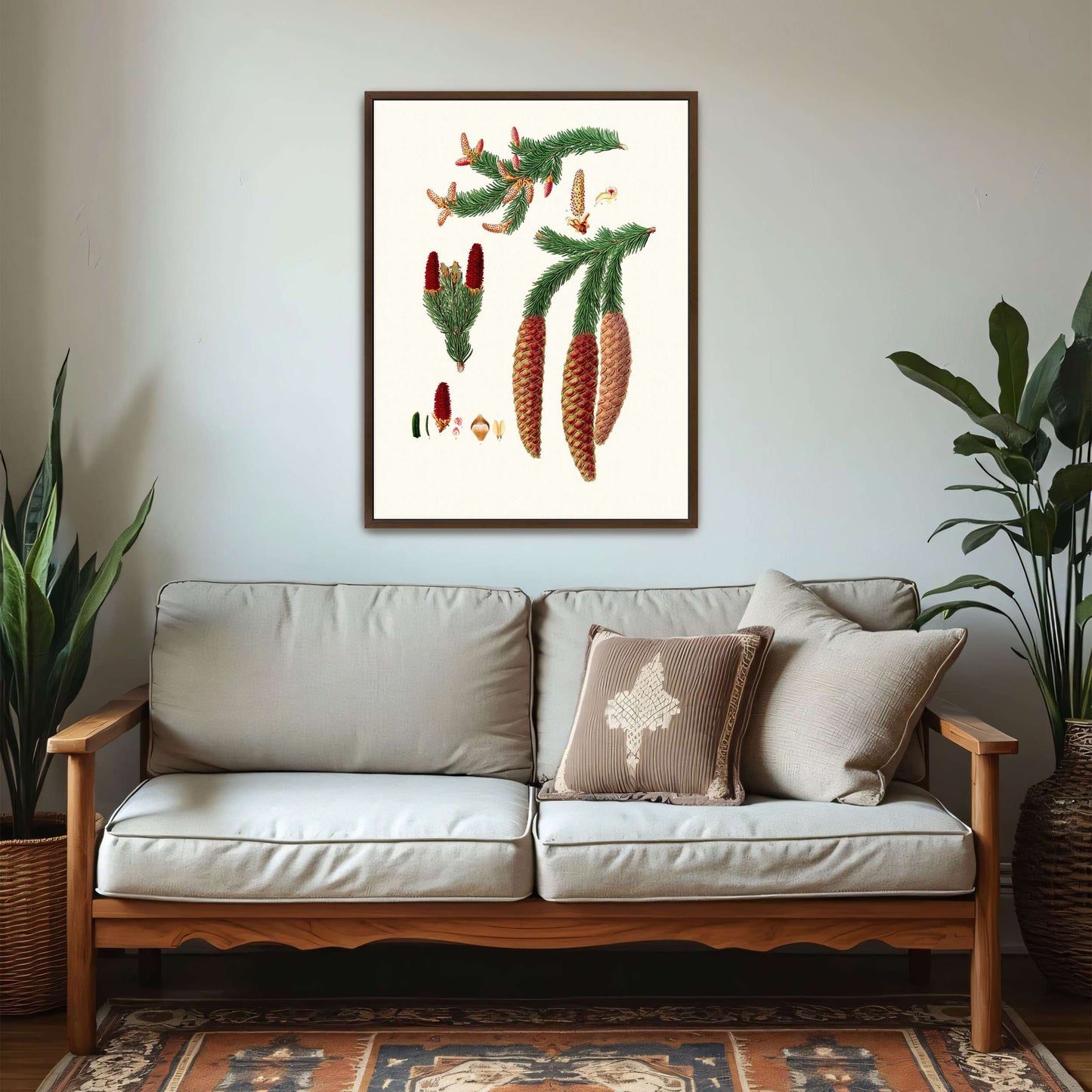 Norway spruce fir botanical illustration by Aylmer Bourke Lambert