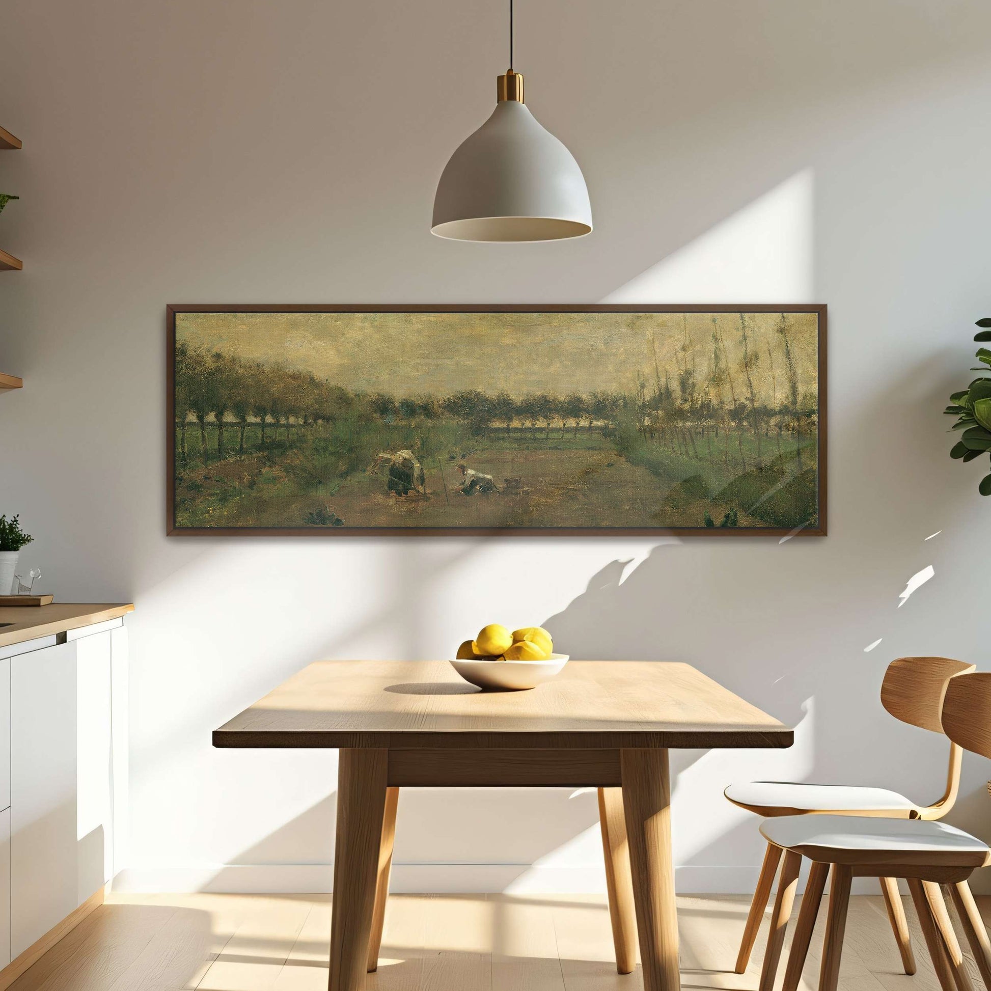 Two figures working in a field by Eugen Jettel