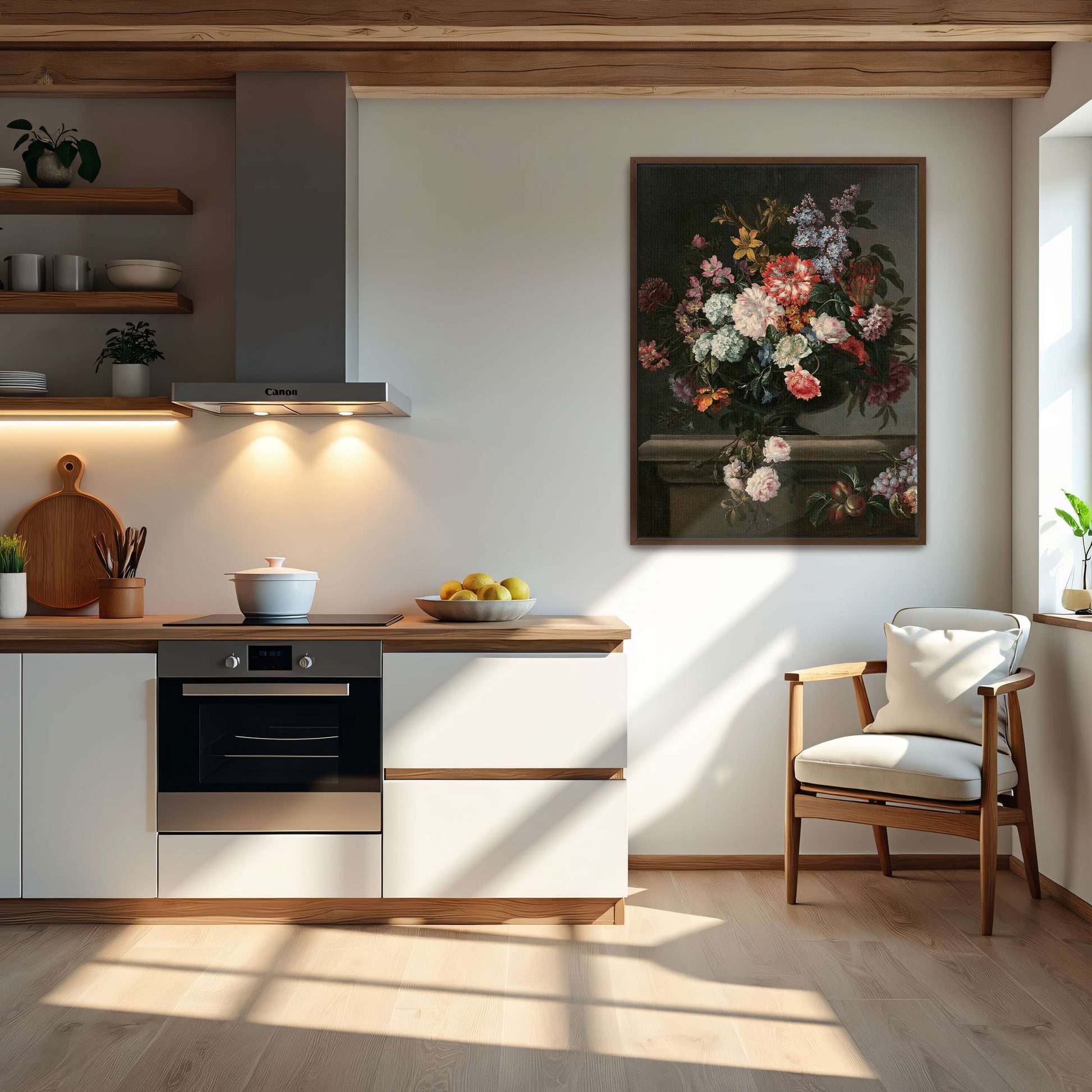 Still life with flowers and fruit by Jean-Baptiste Monnoyer