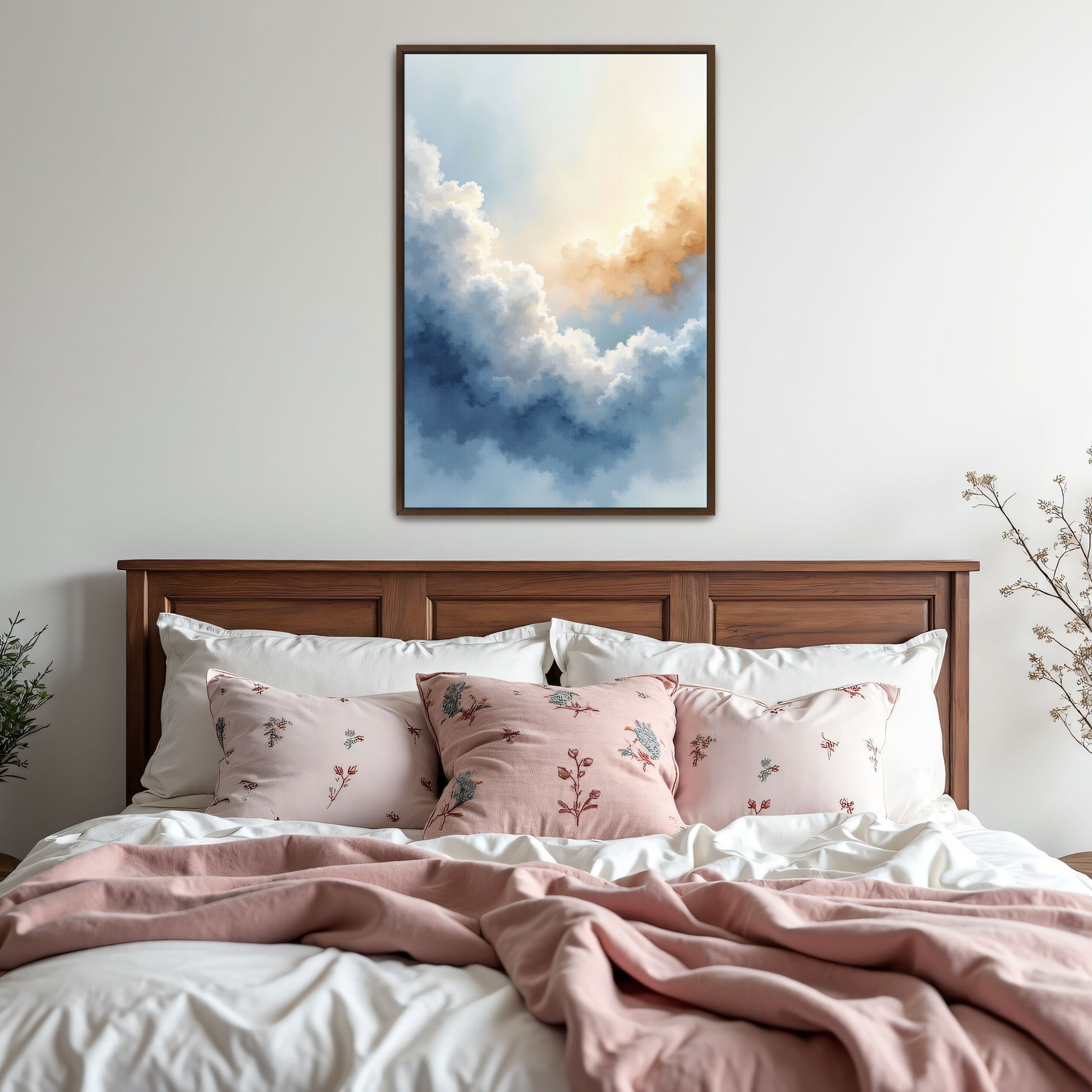 Abstract Watercolor Cloudscape By Yara Rabibzad