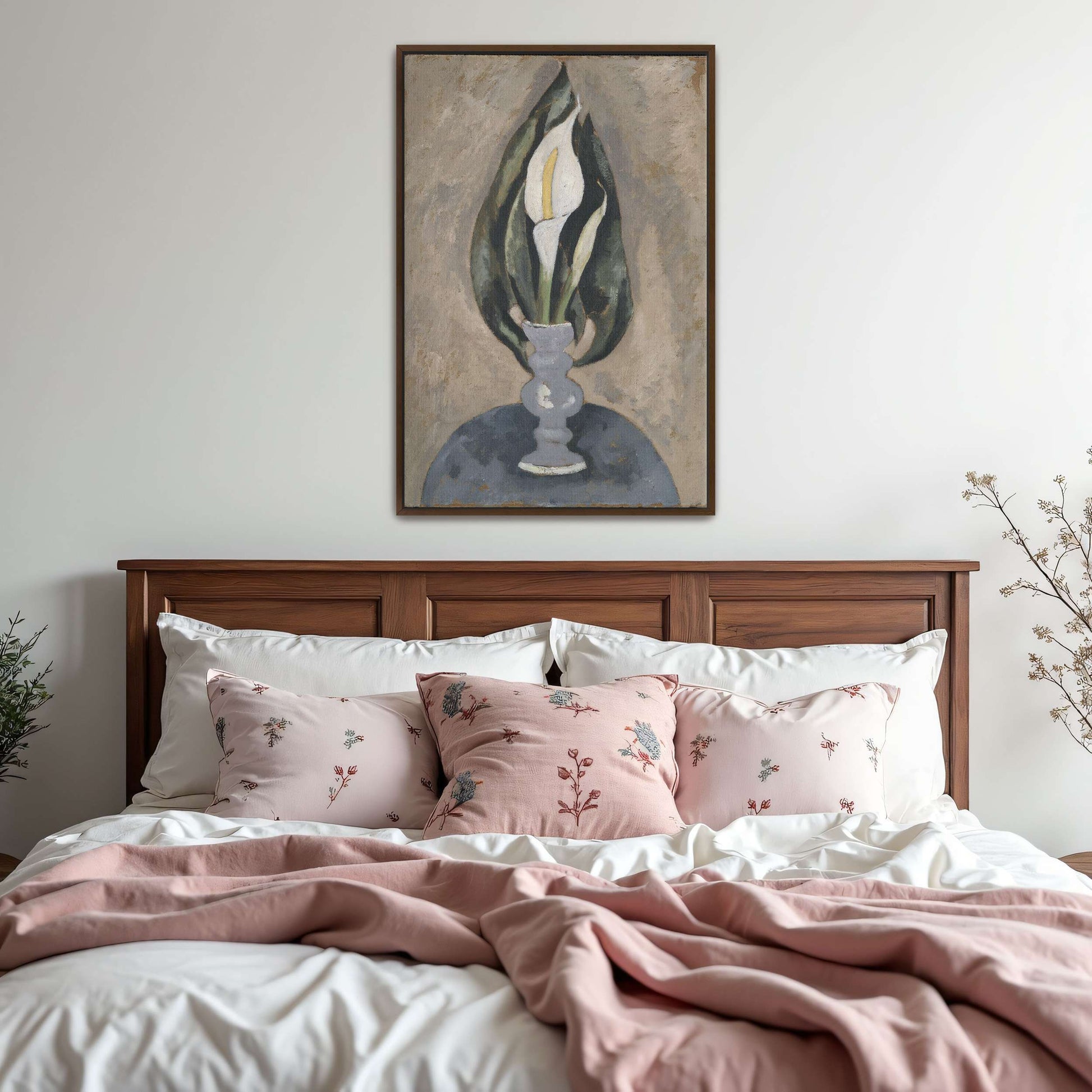White Calla Lily in Vase by Marsden Hartley