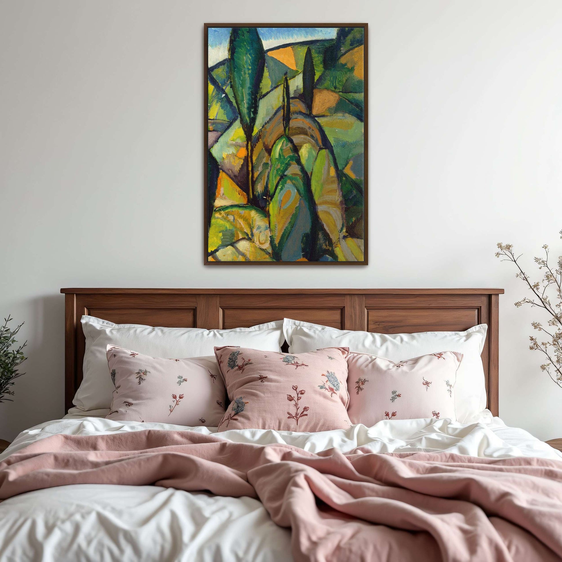 Abstract landscape with trees by Charles H. Walther